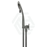 M#6(Gunmetal Grey) Meir Round Three Function Hand Shower On Fixed Bracket Pvd Shadow Handheld Sets