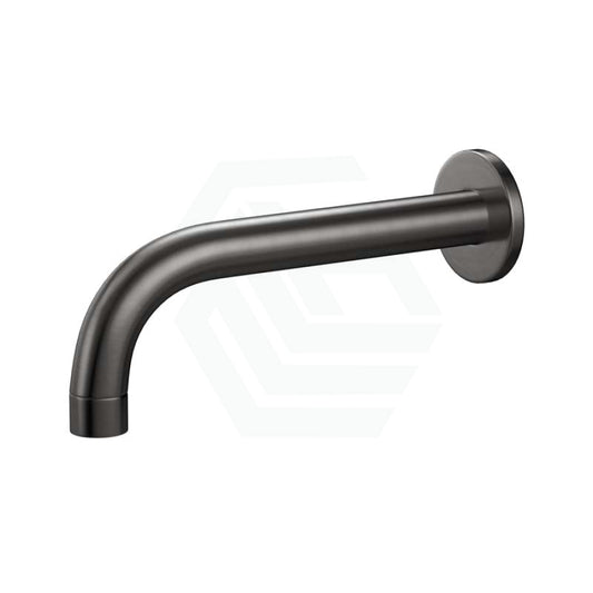 M#3(Gunmetal Grey) Meir Universal Solid Brass Round Curved Wall Spout Pvd Shadow Spouts