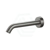 M#1(Gunmetal Grey) 180Mm Fienza Kaya Gun Metal Solid Brass Round Wall Spout For Bathroom Gunmetal