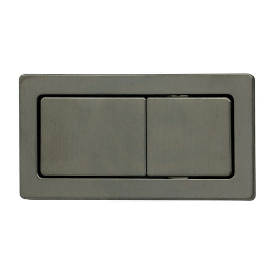 M#1(Gunmetal Grey) Fienza Square Toilet Flush Button Plate For Back To Wall Suite Toilets Push