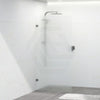From 800 To 1200X2000Mm Frameless Walk-In Shower Screen Single Fixed Panel Gunmetal Grey Brackets