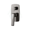 M#1(Gunmetal Grey) Norico Bellino Brushed Gunmetal Grey Solid Brass Wall Mixer With Diverter For