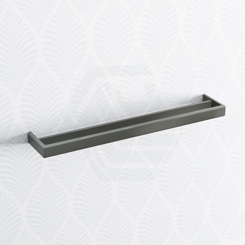 Norico Cavallo 600/800Mm Square Gunmetal Grey Double Towel Rail Stainless Steel 304 Bathroom