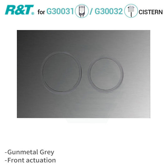 M#5(Gunmetal Grey) R&T Toilet Button For In-Wall Concealed Cistern Gunmetal Grey Surface G3004111Gm
