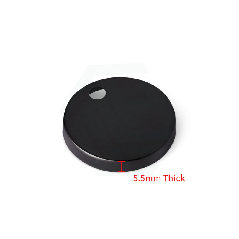 Matt Black 5.5/8Mm Thick Round Hinge Covers For Toilet 5.5Mm Accessories
