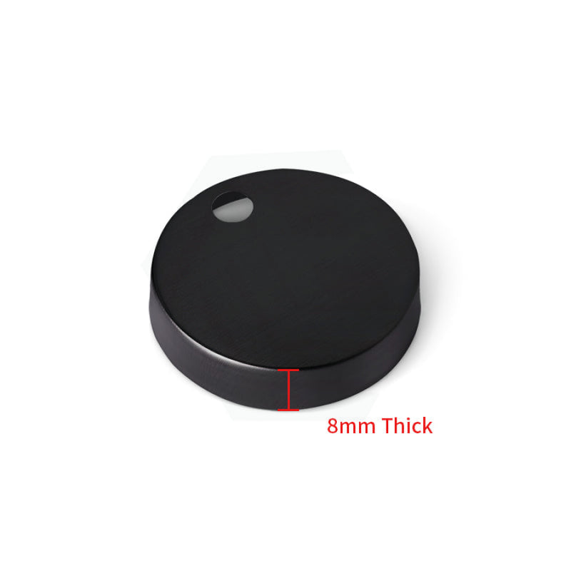 Matt Black 5.5/8Mm Thick Round Hinge Covers For Toilet 8Mm Accessories