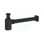 Matt Black Basin Bottle Trap 32mm Square In Solid Brass Traps