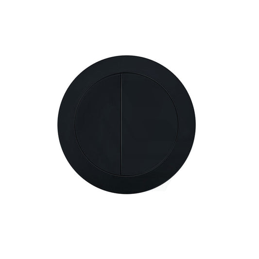 Matt Black Round Dual Flush Toilet Water Tank Press Button For About 46Mm Cistern Lid Hole