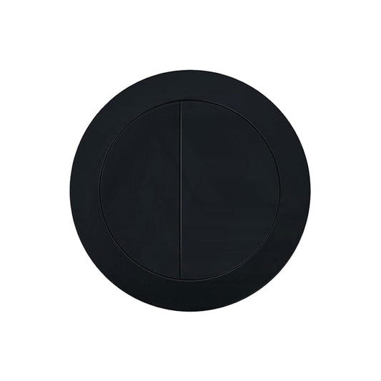 Matt Black Round Dual Flush Toilet Water Tank Press Button For About 46Mm Cistern Lid Hole Toilets