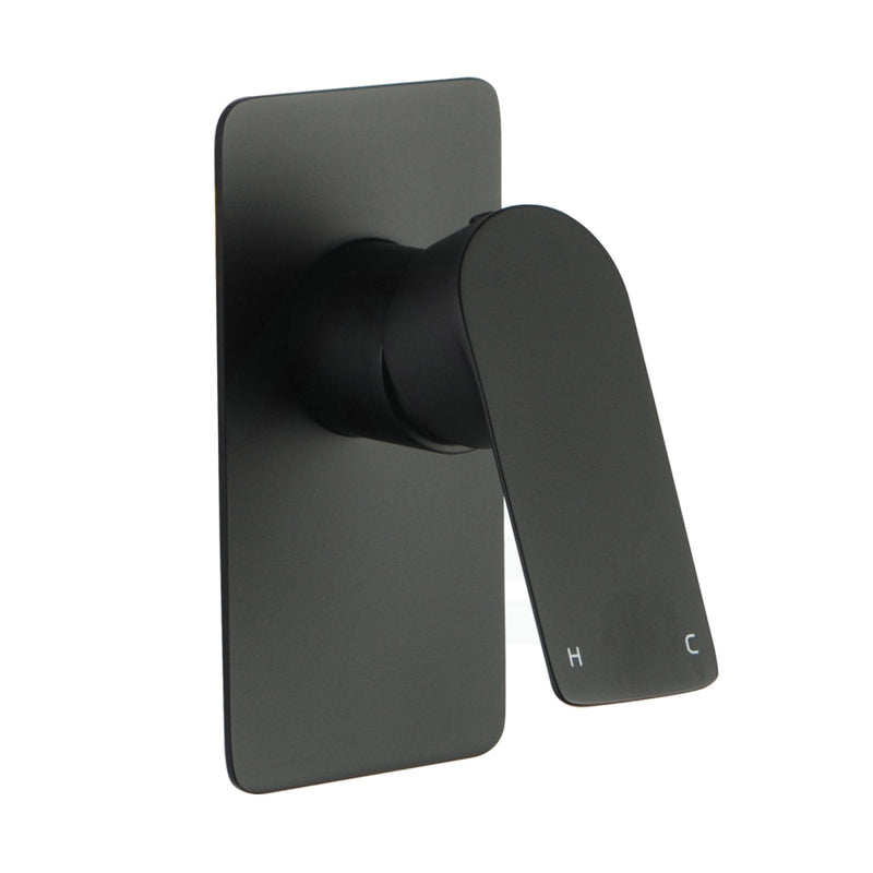 Matt Black Solid Brass Wall Mounted Mixer For Shower And Bath Bathroom Products