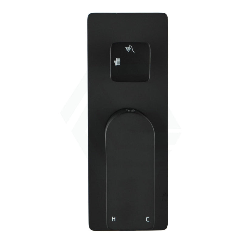 Matt Black Solid Brass Wall Mounted Mixer With Diverter For Shower And Bath Bathroom Products