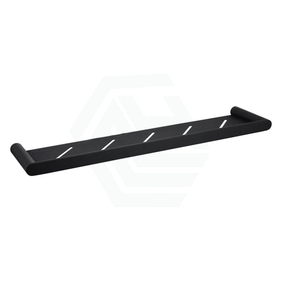 Towel Shelf Stainless Steel Matt Black Wall Mounted