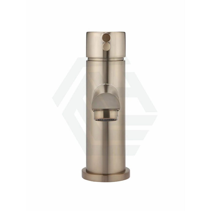 Meir Round Short Basin Mixer Champagne Mixers