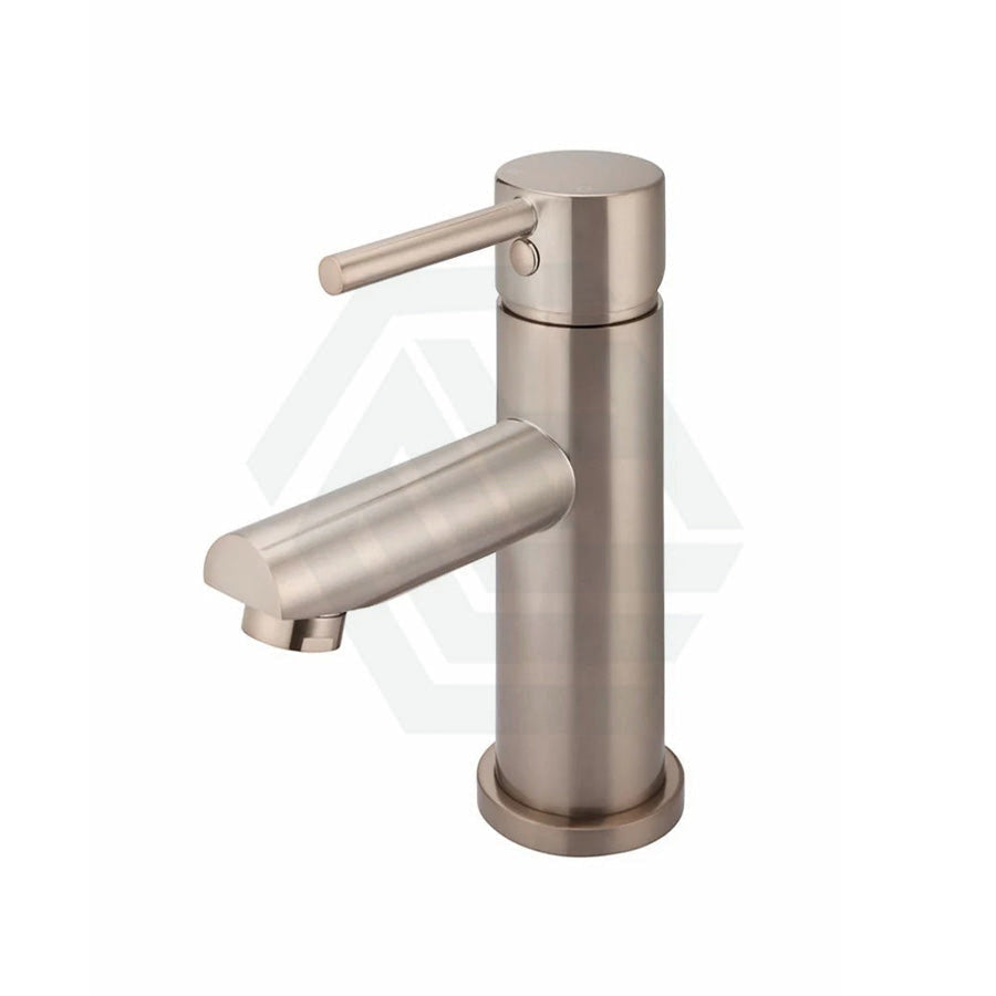 Meir Round Short Basin Mixer Champagne Mixers