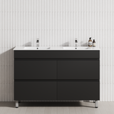 4-Drawer 1200/1500/1800mm Bathroom Freestanding Leg Vanity Single/Double Multi-Colour Cabinet Only
