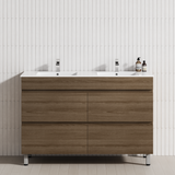 4-Drawer 1200/1500/1800mm Bathroom Freestanding Leg Vanity Single/Double Multi-Colour Cabinet Only