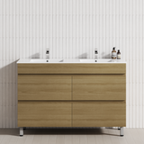 4-Drawer 1200/1500/1800mm Bathroom Freestanding Leg Vanity Single/Double Multi-Colour Cabinet Only