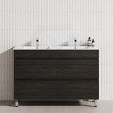 MCH 1200mm Shannon Oak Freestanding Leg Vanity with Double Bowls