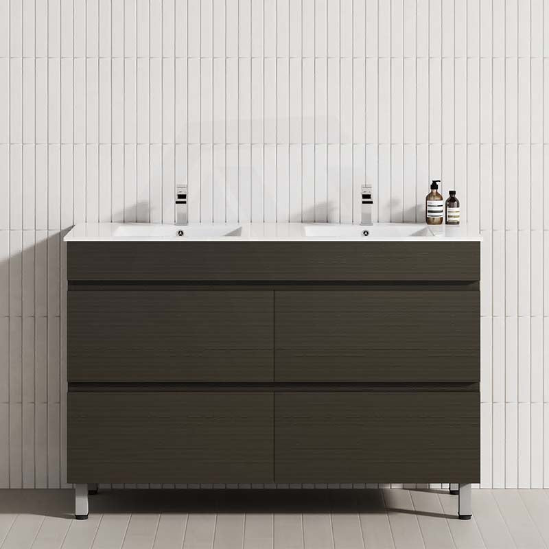 MCH 1200mm Truffle Lini Freestanding Leg Vanity with Double Bowls