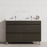MCH 1200mm Truffle Lini Freestanding Leg Vanity with Double Bowls