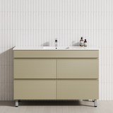4-Drawer 1200/1500/1800mm Bathroom Freestanding Leg Vanity Single/Double Multi-Colour Cabinet Only