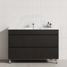 MCH 4-Drawer 1200mm Matt Black Wall Hung Bathroom Vanity with Single Bowl