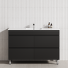 4-Drawer 1200/1500/1800mm Bathroom Freestanding Leg Vanity Single/Double Multi-Colour Cabinet Only