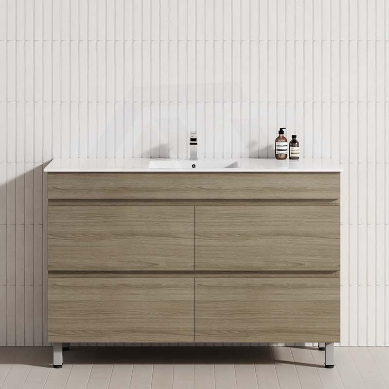 MCH 1200mm Maison Oak Freestanding Leg Vanity with Single Bowl