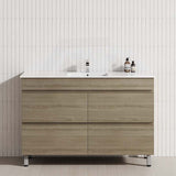 MCH 1200mm Maison Oak Freestanding Leg Vanity with Single Bowl