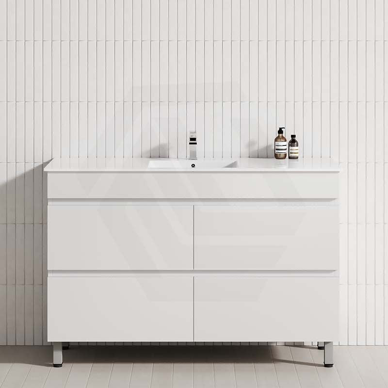 1200mm bathroom vanity with 4 drawers Cabinet Matt White
