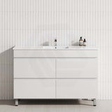 1200mm bathroom vanity with 4 drawers Cabinet Matt White