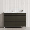 MCH 4-Drawer 1200mm Truffle Lini Freestanding Leg Vanity with Single Bowl