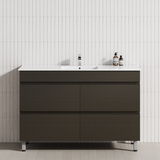4-Drawer 1200/1500/1800mm Bathroom Freestanding Leg Vanity Single/Double Multi-Colour Cabinet Only