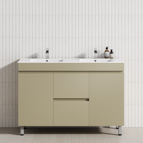 2-Drawer 2-Door 1200/1500/1800mm Bathroom Freestanding Leg Vanity Single/Double Multi-Colour Cabinet Only