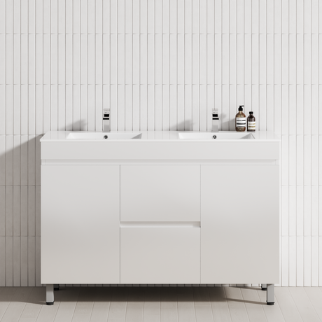 2-Drawer 2-Door 1200/1500/1800mm Bathroom Freestanding Leg Vanity Single/Double Multi-Colour Cabinet Only