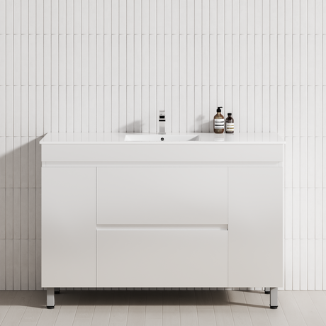 2-Drawer 2-Door 1200/1500/1800mm Bathroom Freestanding Leg Vanity Single/Double Multi-Colour Cabinet Only