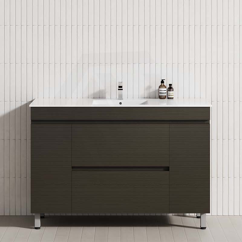 MCH 2-Drawer 2-Door 1200mm Truffle Lini Freestanding Leg Vanity with Single Bowl