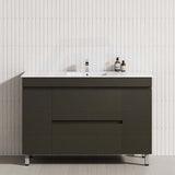 MCH 2-Drawer 2-Door 1200mm Truffle Lini Freestanding Leg Vanity with Single Bowl