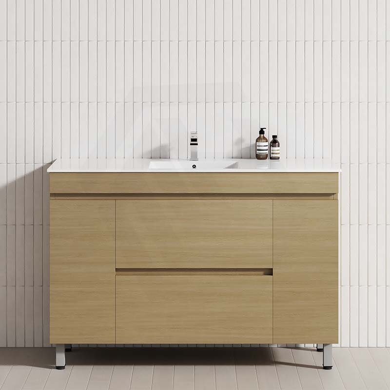 MCH 2-Drawer 2-Door 1200mm Tuross Oak Freestanding Leg Vanity with Single Bowl