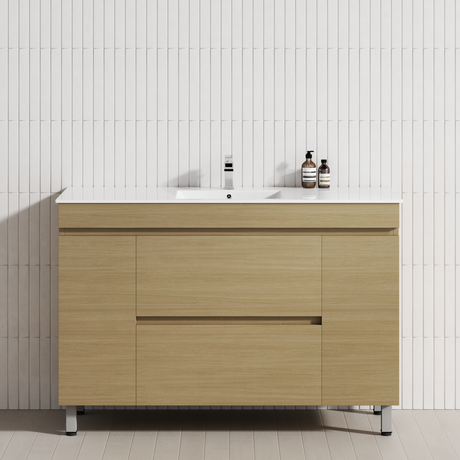 2-Drawer 2-Door 1200/1500/1800mm Bathroom Freestanding Leg Vanity Single/Double Multi-Colour Cabinet Only