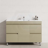 MCH 4-Drawer 1200mm Gesso Lini Freestanding Leg Vanity with Single Bowl