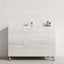 MCH 1200mm Gloss White Freestanding Leg Vanity with Single Bowl