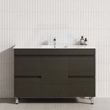 MCH 4-Drawer 1-Door 1200mm Truffle Lini Freestanding Legs Bathroom Vanity with Single Bowl