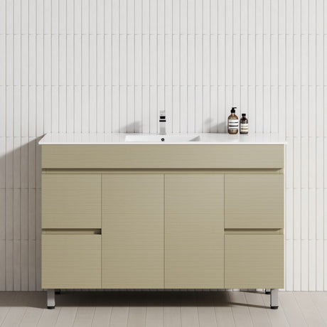 2-Door 4-Drawer 1200/1500/1800mm Freestanding Bathroom Legs Vanity Single/Double Multi-Colour Cabinet Only