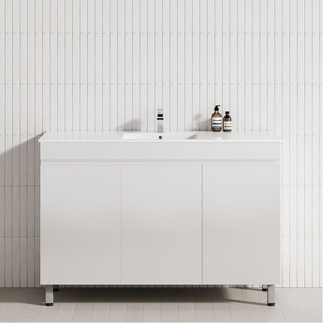 3-Door 900/1200mm Bathroom Freestanding Leg Vanity Single/Double Multi-Colour Cabinet Only