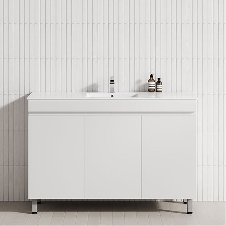 3-Door 900/1200mm Bathroom Freestanding Leg Vanity Single/Double Multi-Colour Cabinet Only