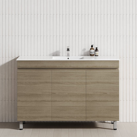 3-Door 900/1200mm Bathroom Freestanding Leg Vanity Single/Double Multi-Colour Cabinet Only