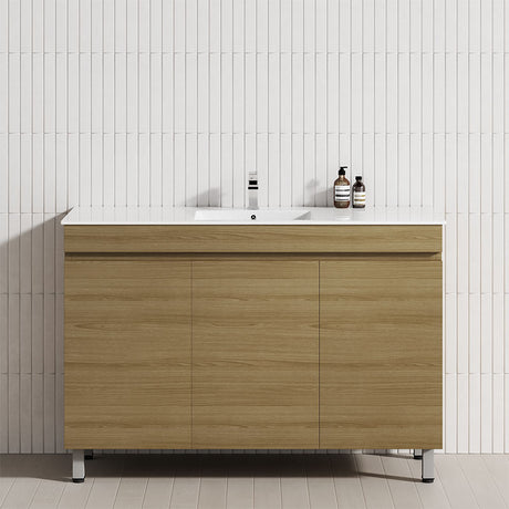 3-Door 900/1200mm Bathroom Freestanding Leg Vanity Single/Double Multi-Colour Cabinet Only