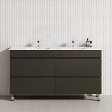 MCH 1500mm Truffle Lini Freestanding Leg Vanity with Double Bowls