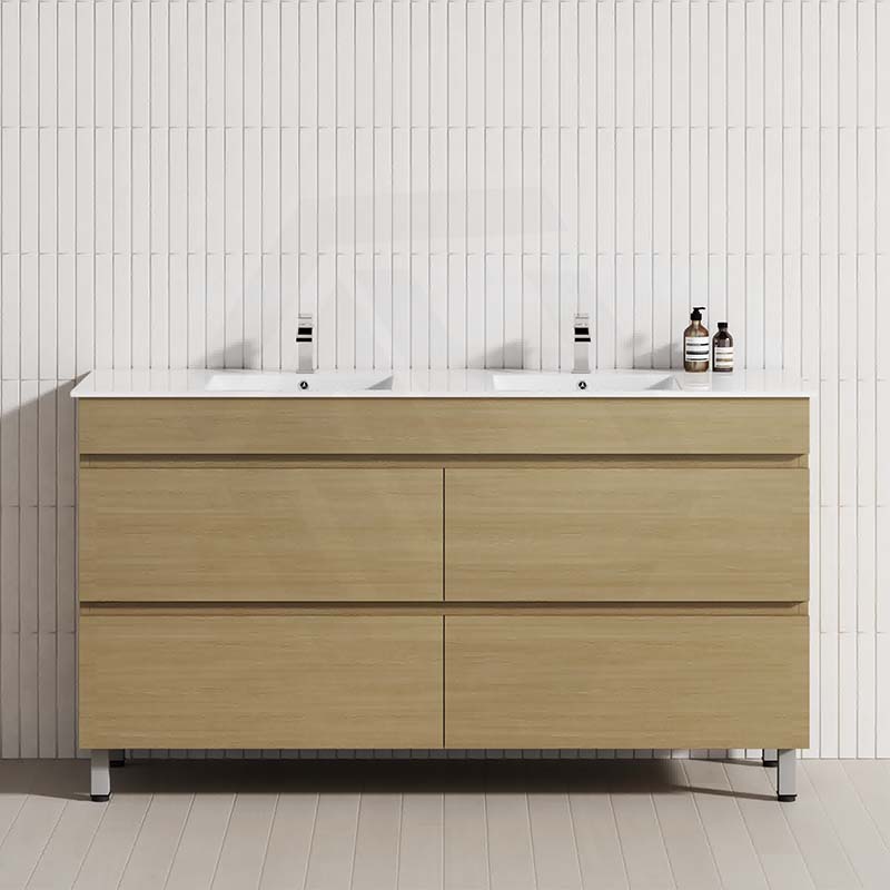 MCH 1500mm bathroom vanity with 4 drawers in Tuross Oak finish